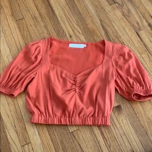 ASTR the Label Cropped Blouse